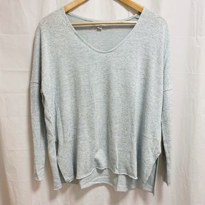 ONLY Mint V-neck Long Sleeve Knit Pullover Small